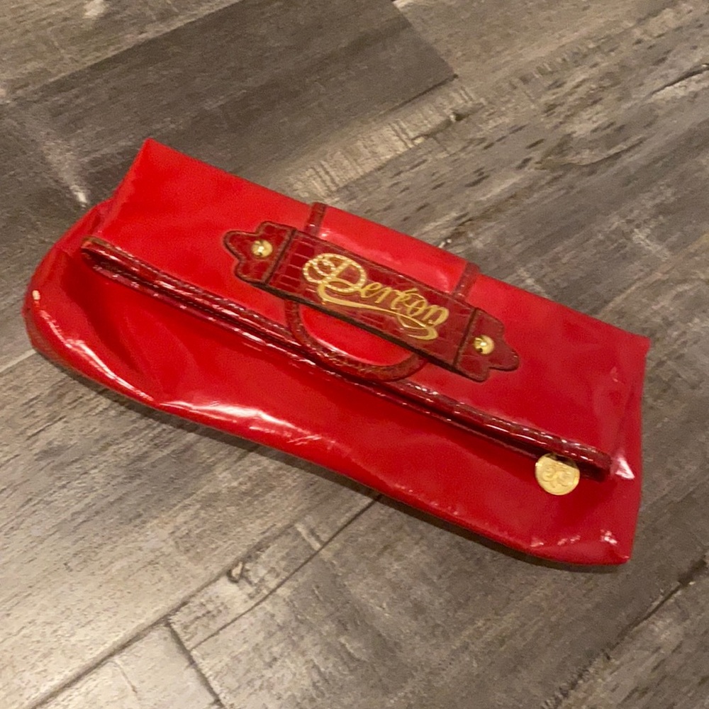 Cherry Red Dereon clutch purse.